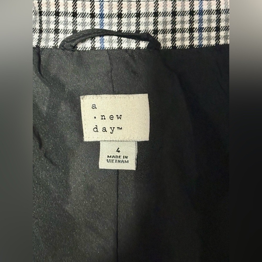 a new day Blue/Black/White Single Button Blazer - Picture 8 of 11